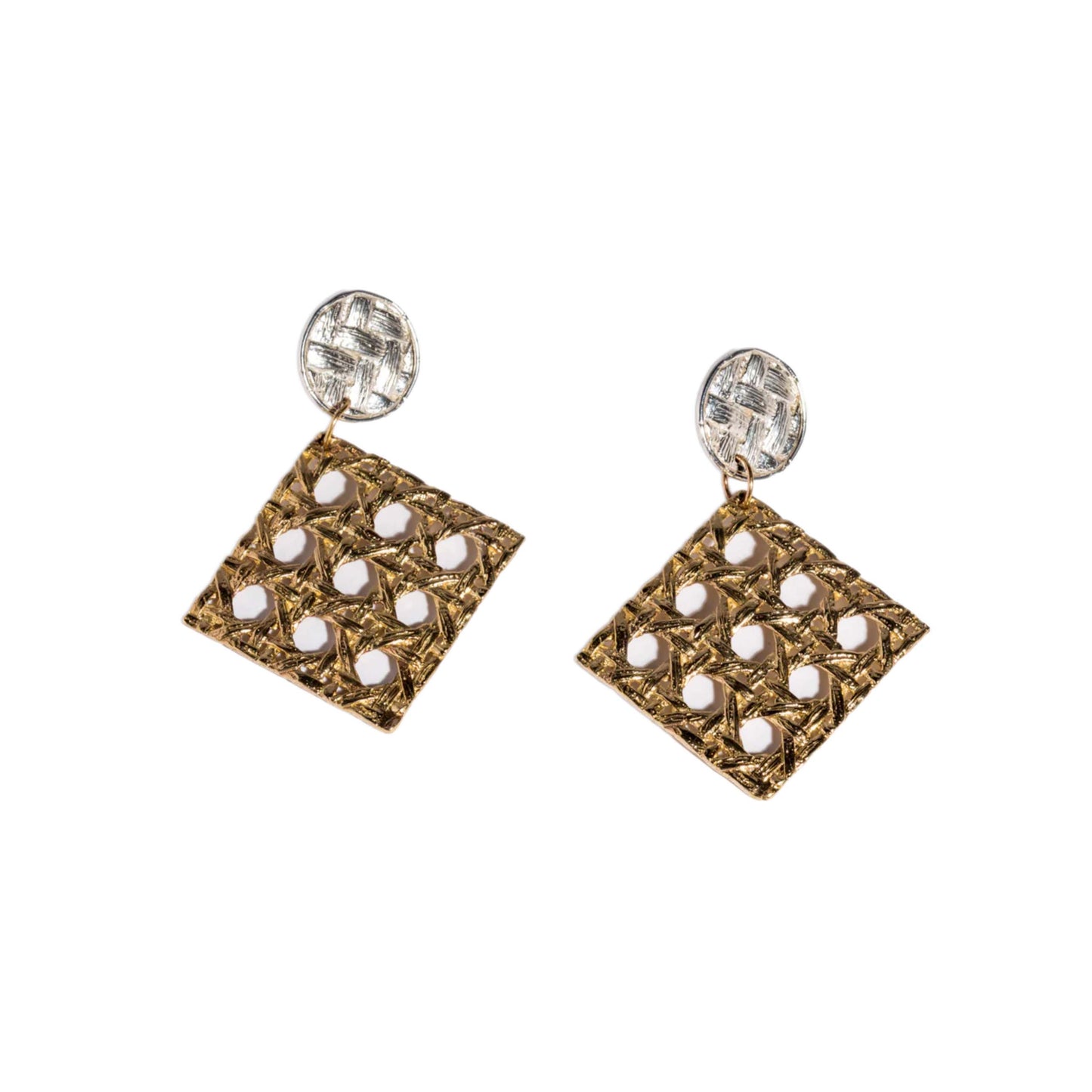 Caning Dangle Earrings