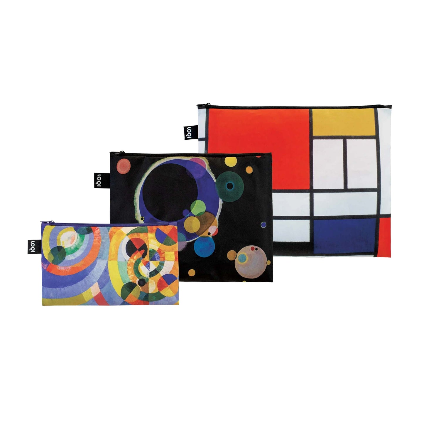 Modern Art Zip Pockets