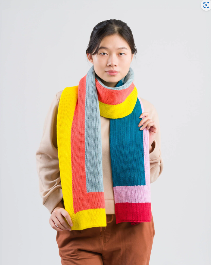Corner Colorblock Scarf