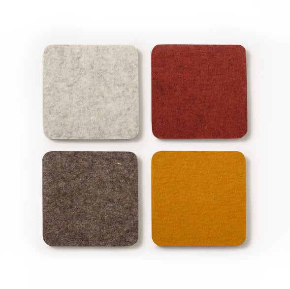 Square Felt Coaster Set
