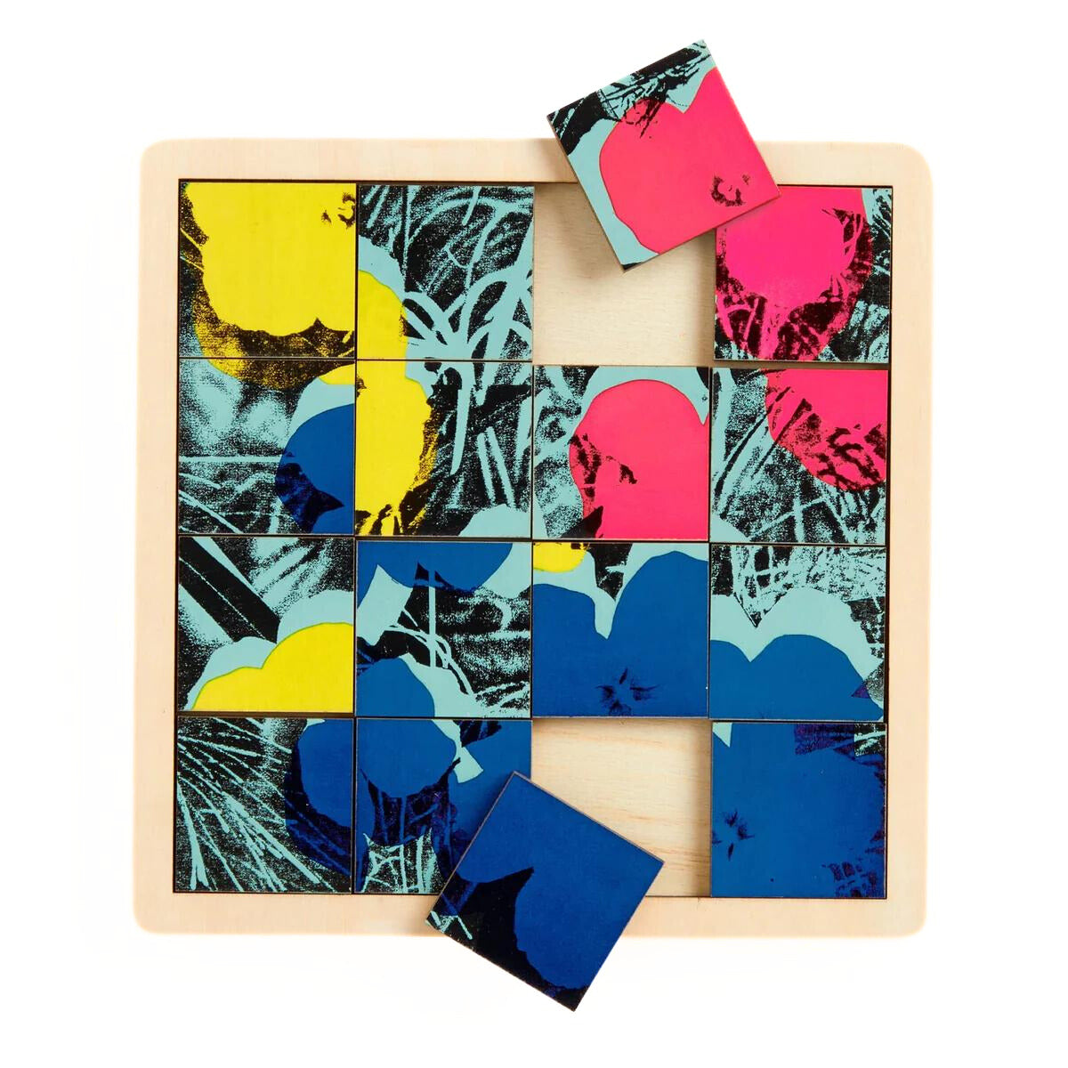 Andy Warhol Flowers Sliding Puzzle