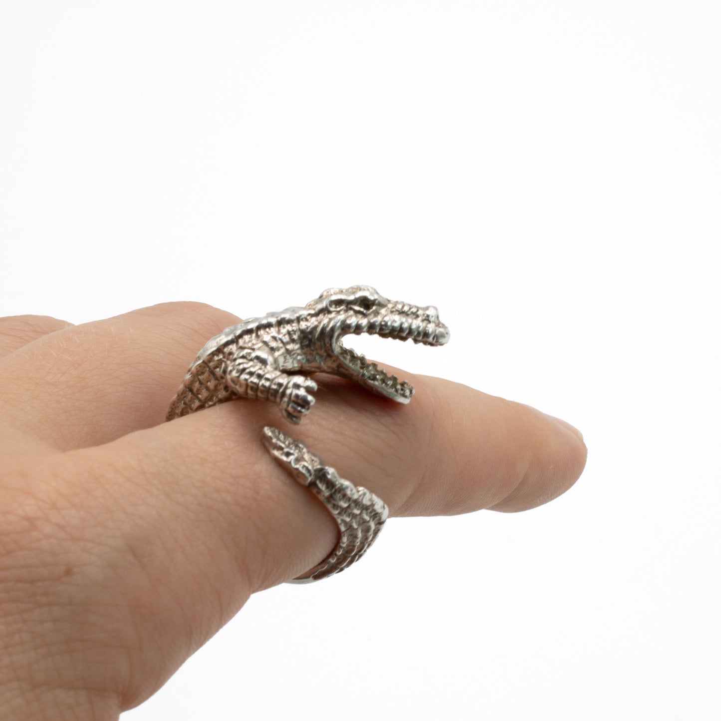 Sterling Silver Gator Ring
