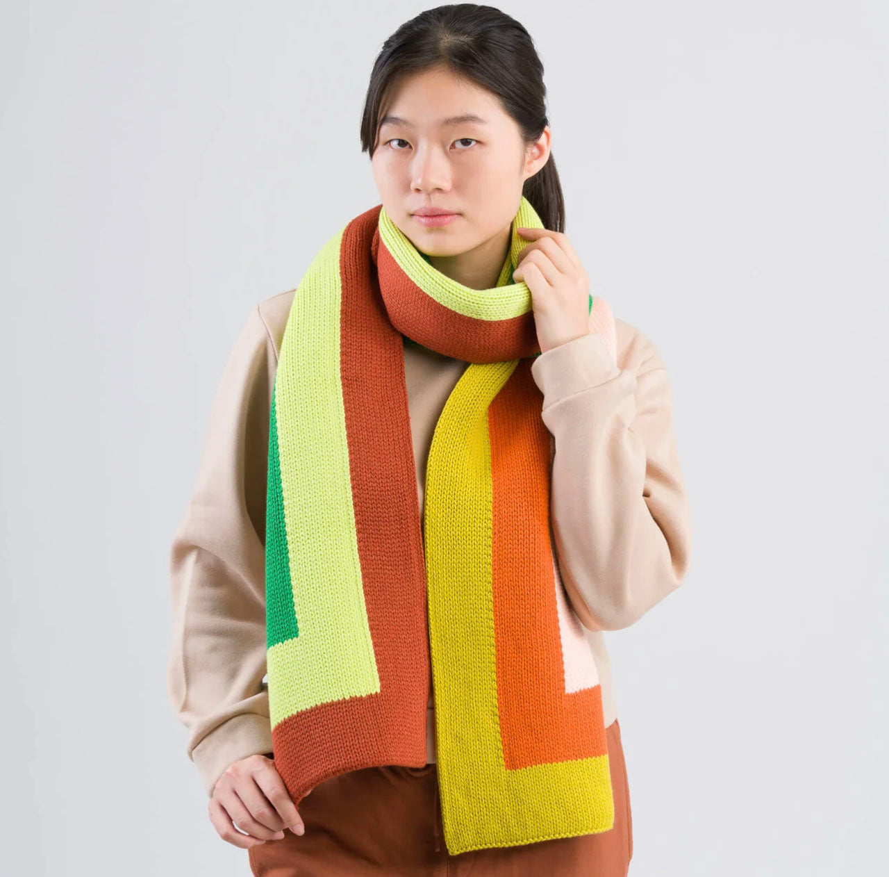 Corner Colorblock Scarf