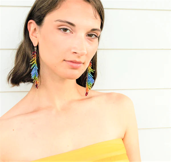 Duster Earrings Rainbow