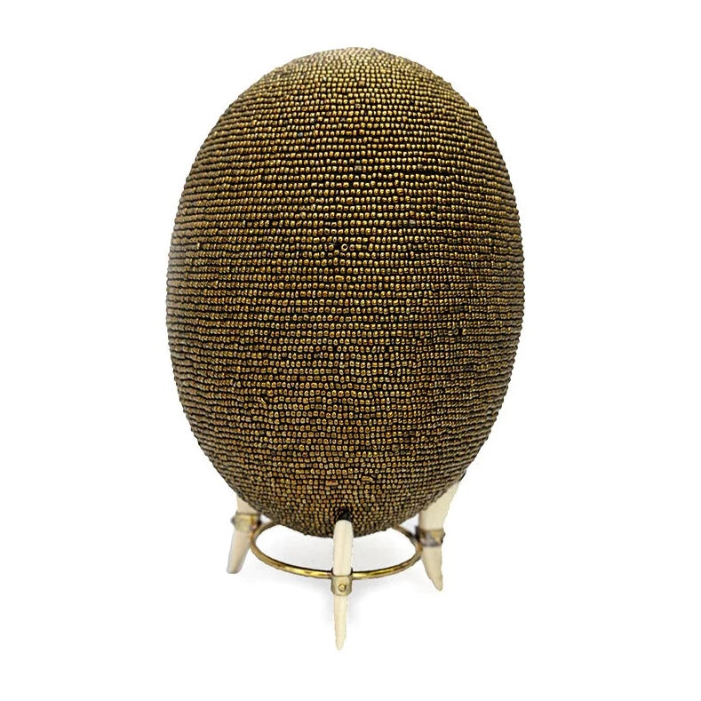 Beaded Ostrich Egg