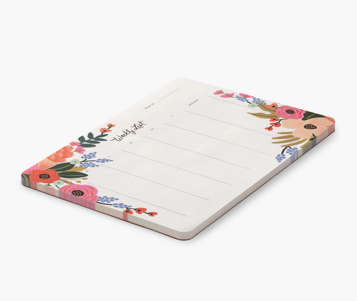Lively Floral Weekly Desk Pad