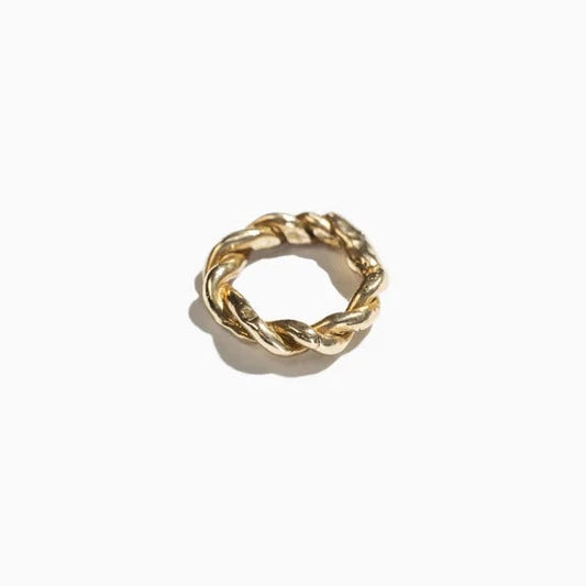 Brass Twisted Rope Ring