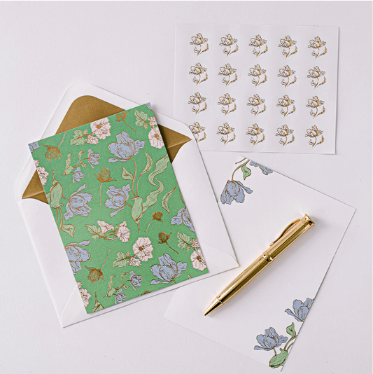 Les Fleurs Parisiennes Luxury Stationery Set