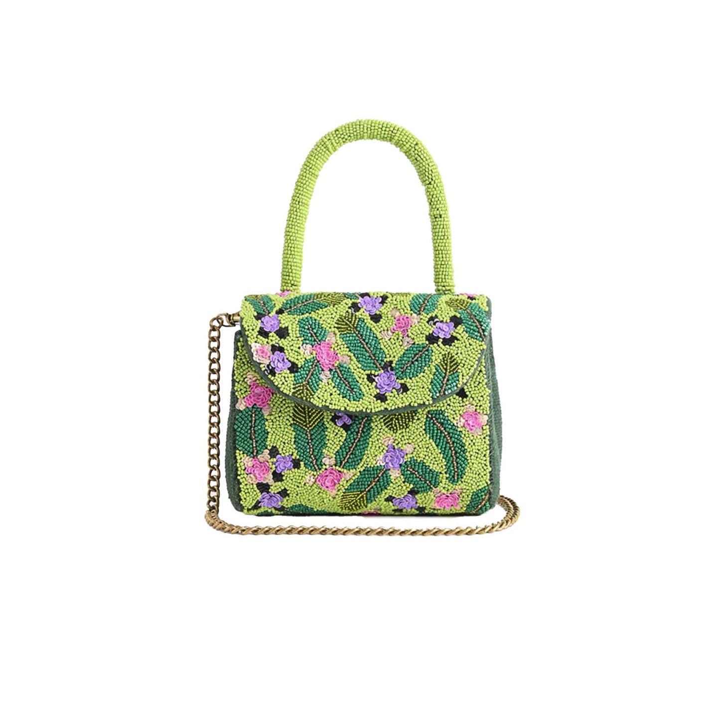 Asian Floral Embellishment Bag