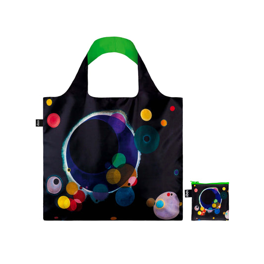 Wassily Kandinsky Several Circles Neon Green Tote Bag