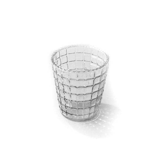 Ruffle Glass Lattice Tumbler