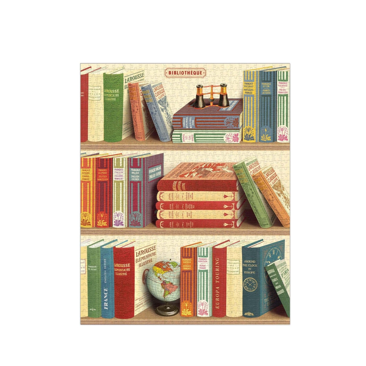 Library Books Vintage Puzzle