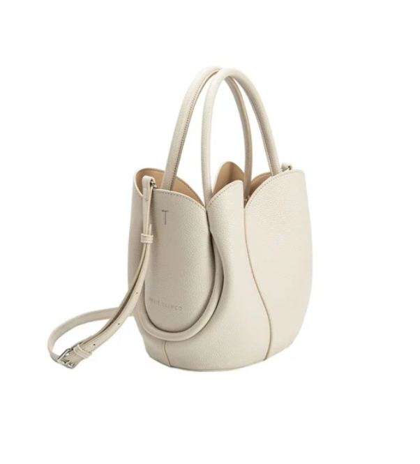 Tulip Bone Top Handle Bag
