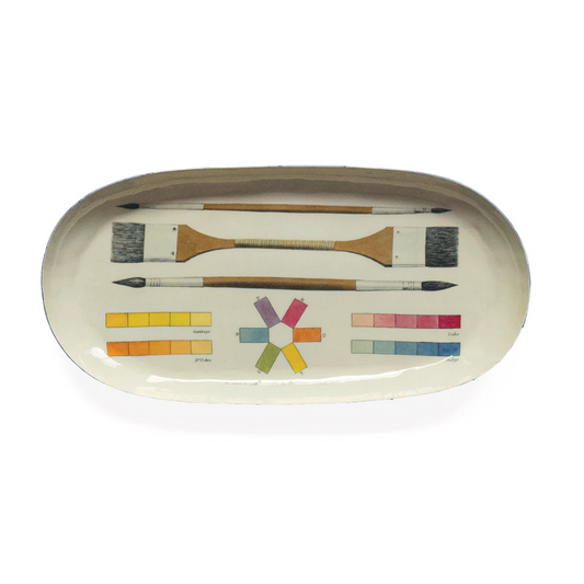 Art of Coloring Enamel Tray