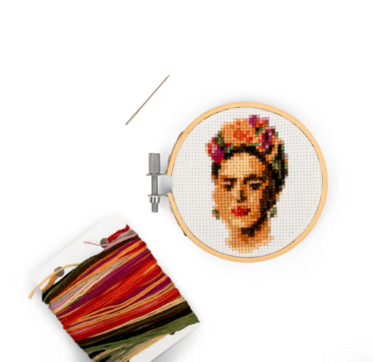 Frida Kahlo Mini Cross Stitch Kit