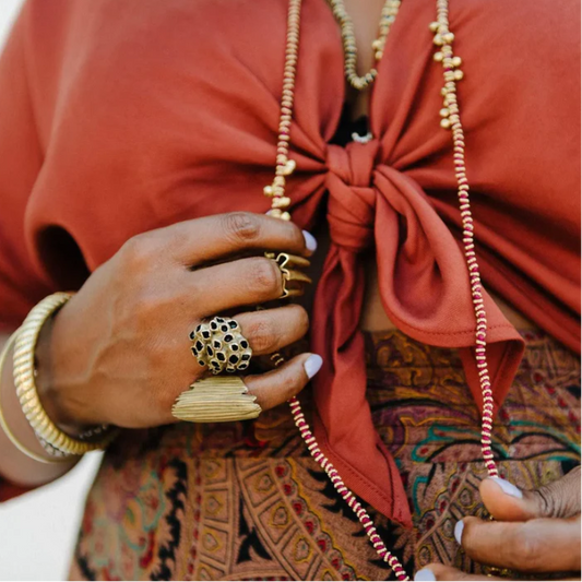 Brass Barnacle Ring