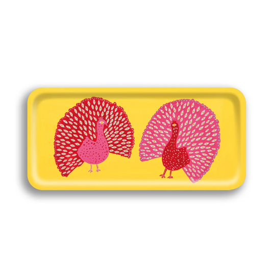 Mr and Mrs Peacock Narrow Tray