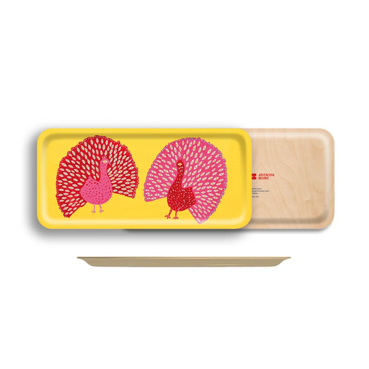 Mr and Mrs Peacock Narrow Tray