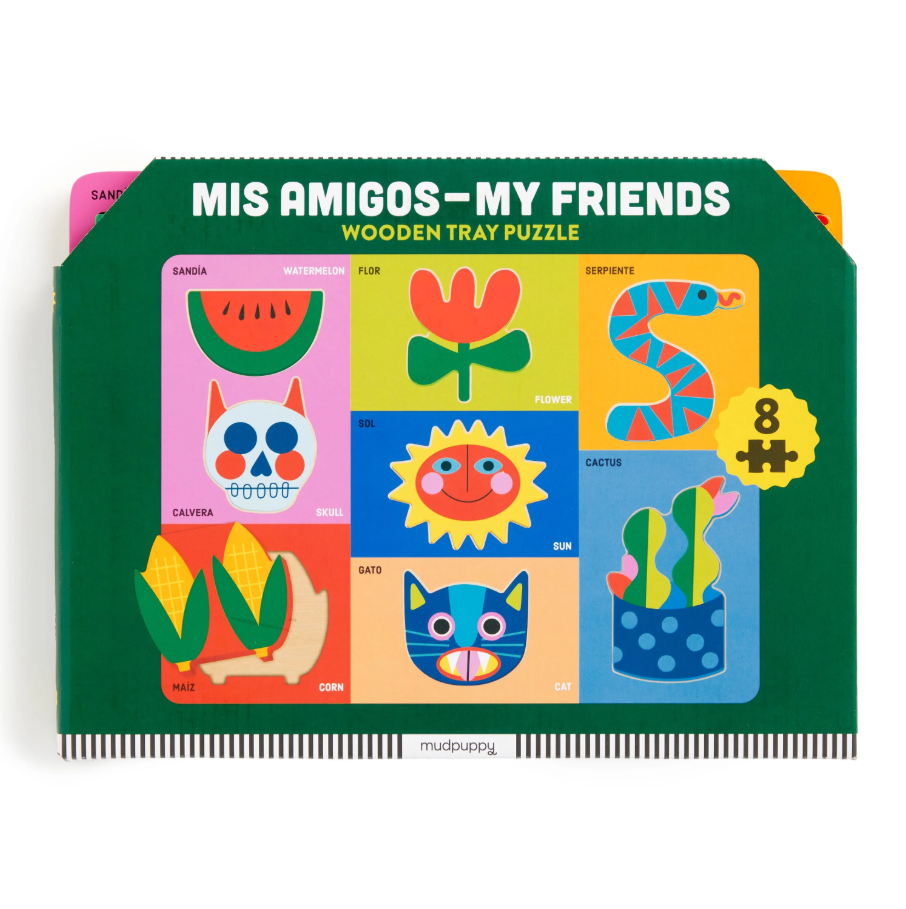 Mis Amigos Wooden Tray Puzzle