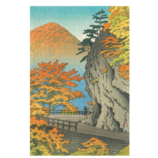Kawase Hasui Autumn at Saruiwa Puzzle