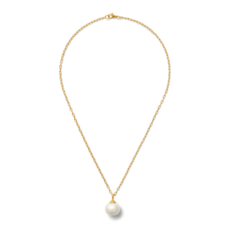 Mama Pebble White Pearl Necklace