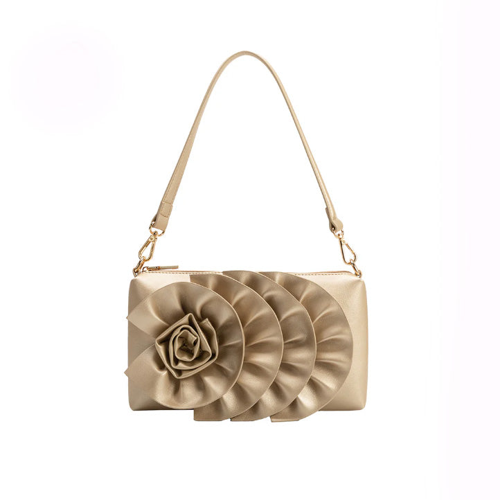 Florence Gold Shoulder Bag