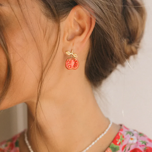 Tomato Earrings