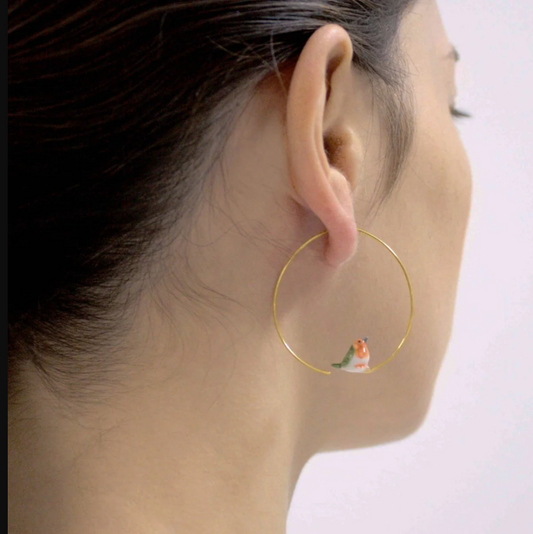 Mini Robin Bird Earrings