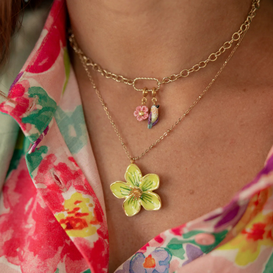 Yellow Flower Necklace