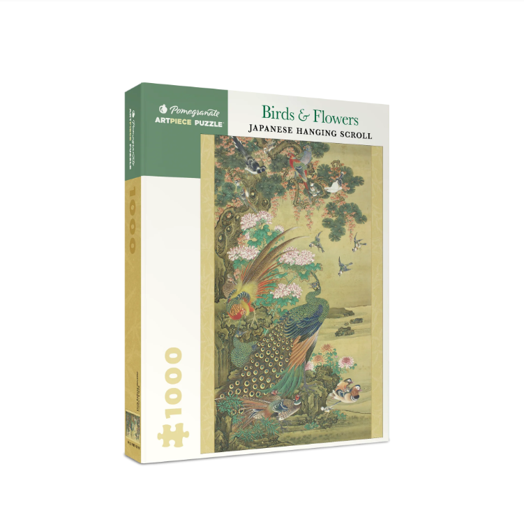 Birds and Flowers Japanese Scroll Puzzle