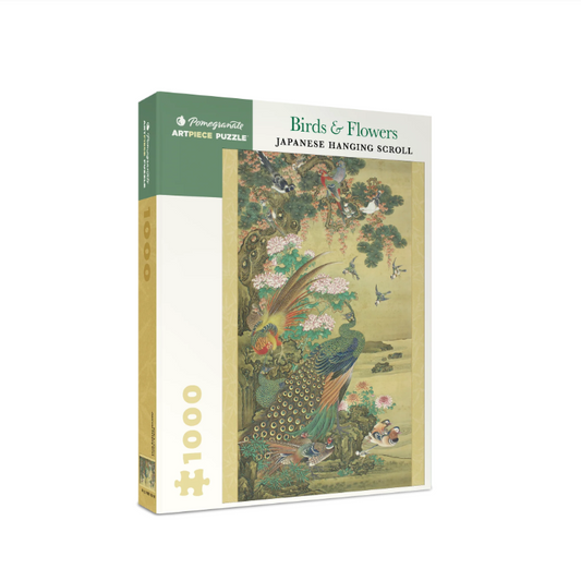 Birds and Flowers Japanese Scroll Puzzle