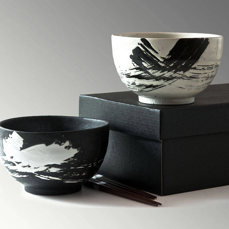 Brush Stroke Bowl Set
