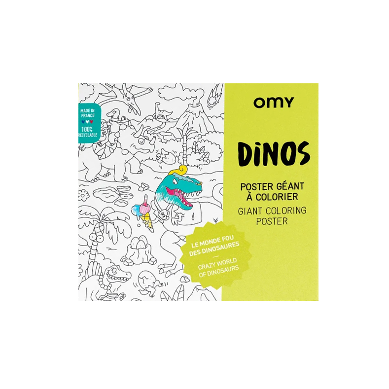 Dino Coloring Poster