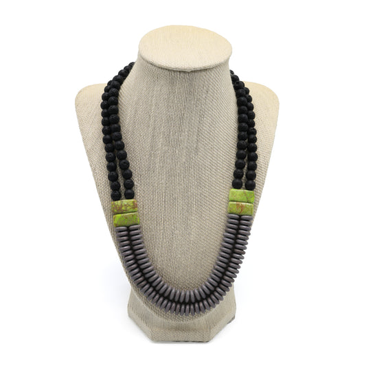 Double Strand Lavender Necklace