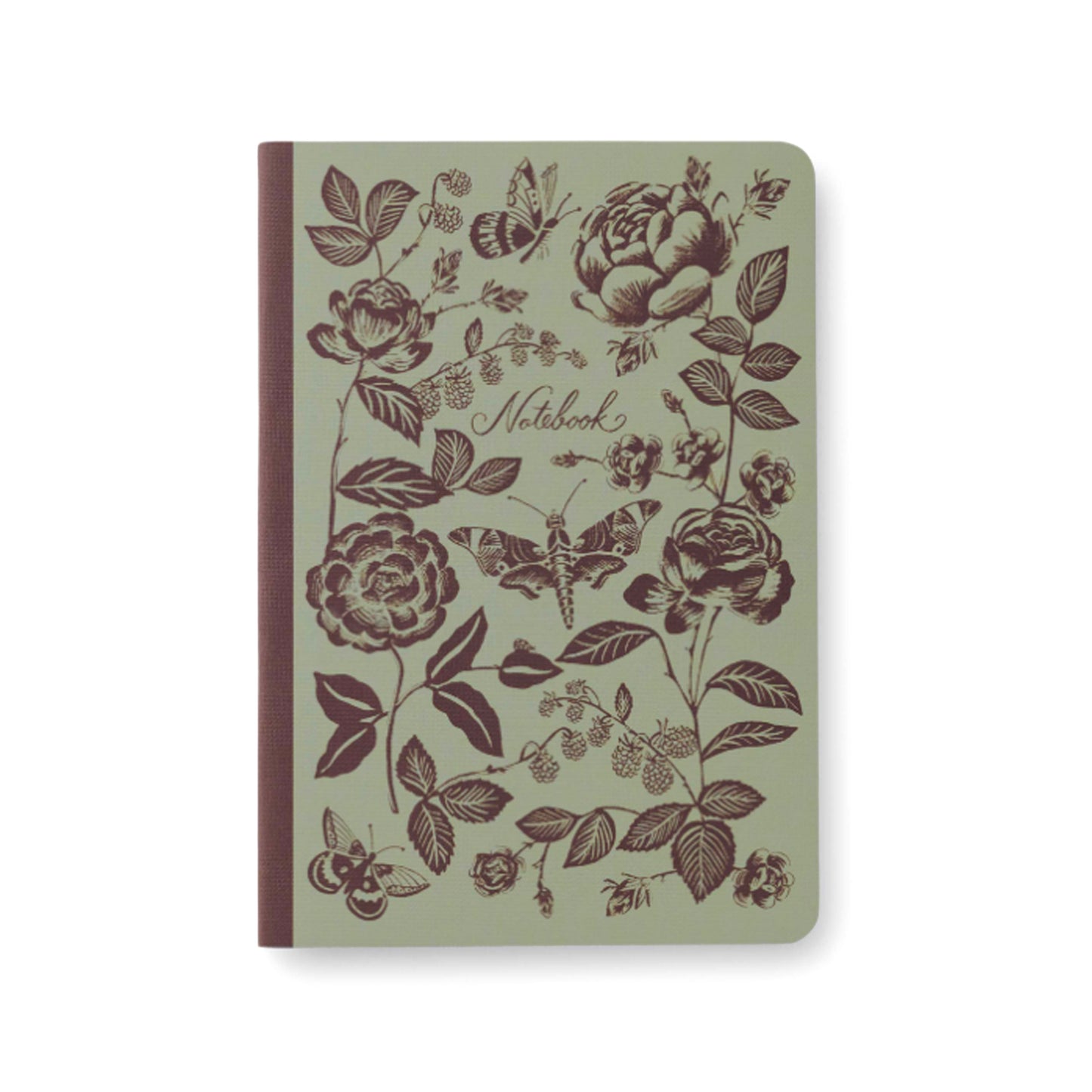 English Rose Stitched Notebook Set