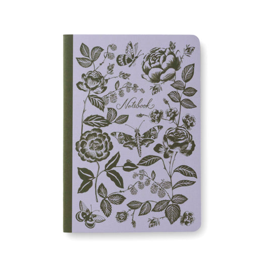 English Rose Stitched Notebook Set