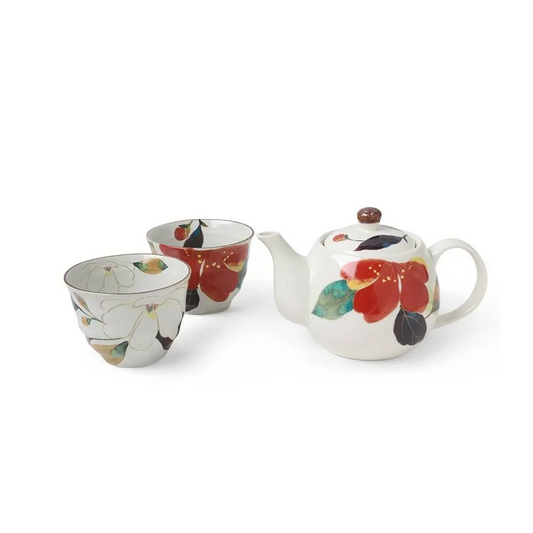 Fall Flowers Tea Set