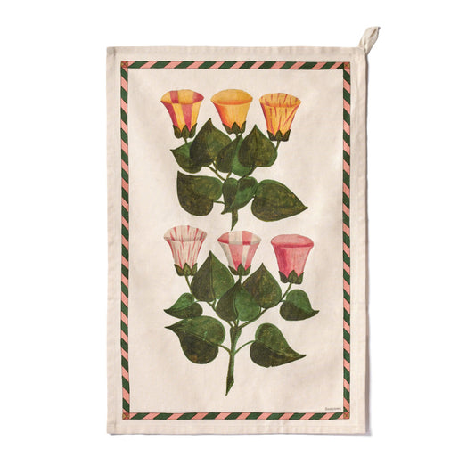 Festival of Flowers Tea Towel