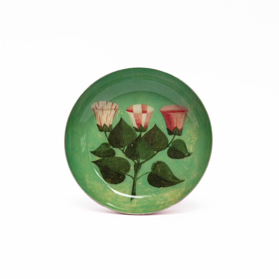 Festival of Flowers Round Enamel Tray
