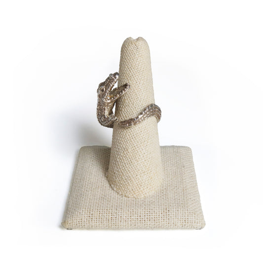 Sterling Silver Gator Ring