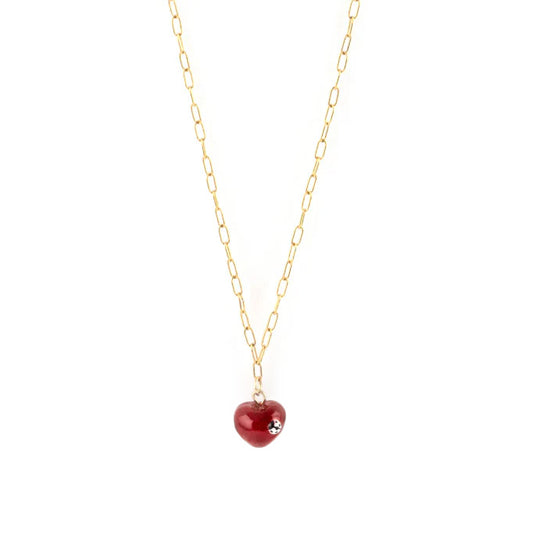 Cherie Cherry Heart Necklace