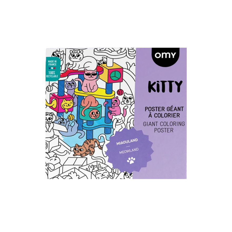 Kitty Coloring Poster