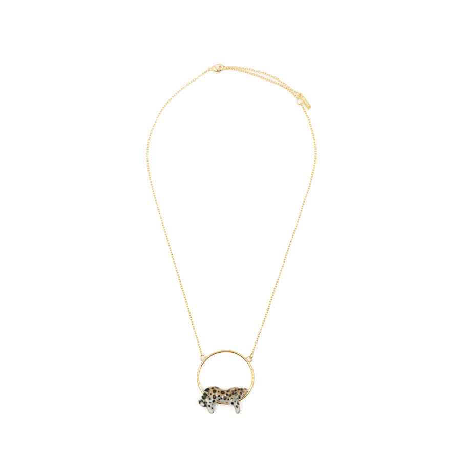 Lying Leopard Mini Necklace