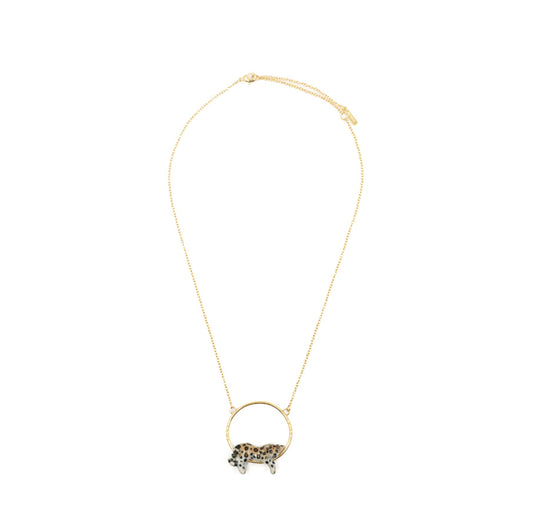 Lying Leopard Mini Necklace
