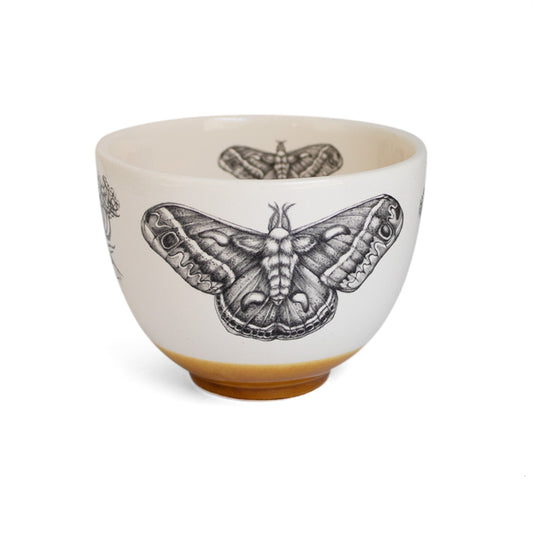 Amber Silk Moth Bowl