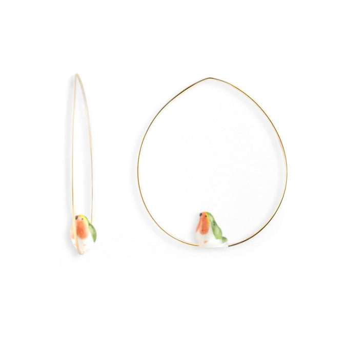 Mini Robin Bird Earrings