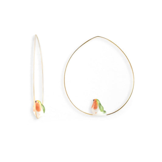Mini Robin Bird Earrings