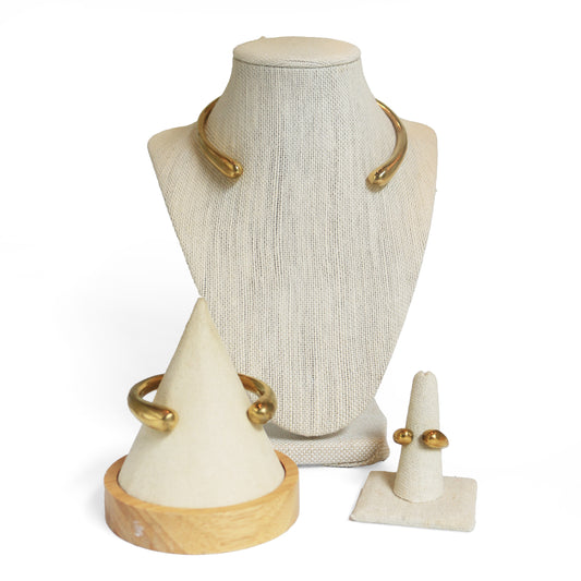 Teardrop Torque Necklace