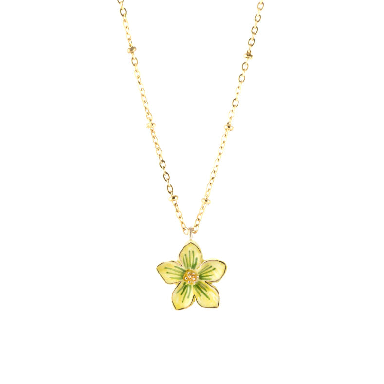 Yellow Flower Necklace