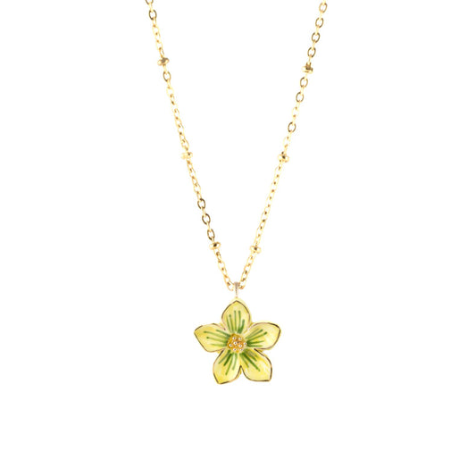 Yellow Flower Necklace